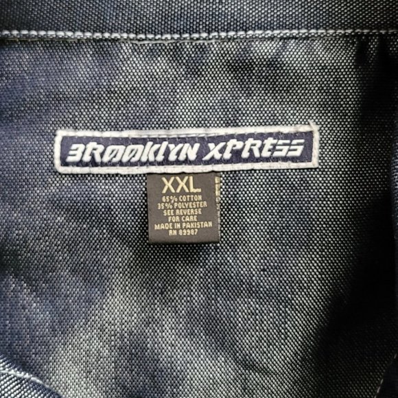 Brooklyn Xpress Vintage Shiny Denim Men's Jacket/coat Size XXL - Picture 12 of 14